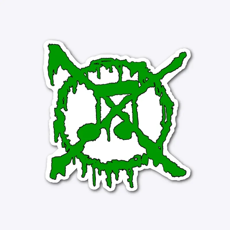 Anti-Music Sticker - Green